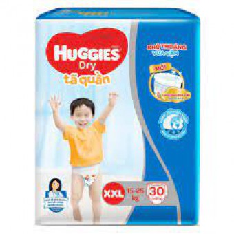 Bỉm tã quần Huggies Dry size XXL 30 miếng (15-25kg)